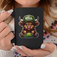 Scottish Cute Highland Cow Pickle Hat Just Dill With It Coffee Mug Personalized Gifts