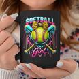 Softball Player Girl Ice Cream Softball Drip Coffee Mug Personalized Gifts
