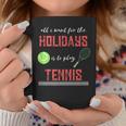 Tennis Novelty Holiday Tshirt Graphic Print Coffee Mug Unique Gifts