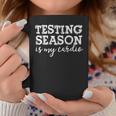 Testing Season Is My Cardio Teacher Principal Fitness Graphic Print Coffee Mug Unique Gifts