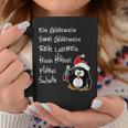 With Text 'Ein Glühwein' A Mulled Wine Swei Mulled Wine Penguin For Christmas Tassen Lustige Geschenke