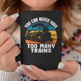 You Can Never Have Too Many Trains Engineer & Railroad Lover Coffee Mug Personalized Gifts