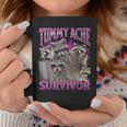 Tummy Ache Survivor Raccoon Meme Bootleg Graphic 90S Tassen Lustige Geschenke