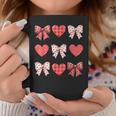 Valentines Day Hearts Leopard Coquette Bow Girls Boys Coffee Mug Unique Gifts
