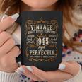 Vintage 1945 80Th Birthday 80 Year Old For Women Taza de café Regalos divertidos