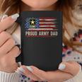 Vintage Proud Army Dad American Flag Veteran Graphic Print Coffee Mug Unique Gifts