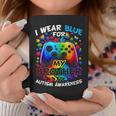 I Wear Blue For My Brother Autism Awareness Video Game Coffee Mug Personalized Gifts