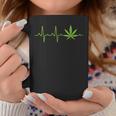 Weed For And Marijuana Leaf Heartbeat Tassen Lustige Geschenke