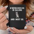 My Western Screech-Owl Is Calling And i Must Go Bird Graphic Print Coffee Mug Unique Gifts