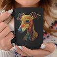 Whippet Dog Motif Pet Illustration Colourful Whippet Tassen Lustige Geschenke