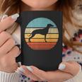 Whippet Retrointage 60S 70S Sunset Snap Perro Amantes Hombres Taza de café Regalos divertidos