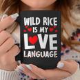 Wild Rice Is My Love Language Rice Dish Humor Graphic Print Coffee Mug Unique Gifts