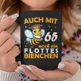 Women's 65Th Birthday With 65 Years Still A Bee Motif Tassen Lustige Geschenke