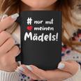 Women's Nur Mit Meinen Mädels Stammtisch Club Clique Group With-Neck Tassen Lustige Geschenke