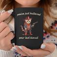 You've Just Buttered Your Last Biscuit Western Cat Cowboy Coffee Mug Funny Gifts