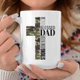 Christian Fathers Day Religious Camo Cross Blessed Dad Coffee Mug Personalized Gifts
