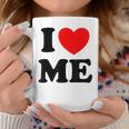Con Texto En Inglés I Love Me I Love Me Myself And I Taza de café Regalos divertidos