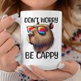 Don't Worry Be Cappy Capybara Water Pig Tassen Lustige Geschenke