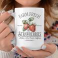 Farm Fresh Strawberries Vintage Strawberry Farmers Farm Coffee Mug Personalized Gifts