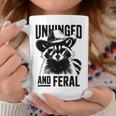 Unhinged And Feral Raccoon Cowboy Toddler Step Dad Mom Coffee Mug Unique Gifts
