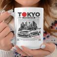 Gráfico Retrointage De Jdm Tokyo Japan Drift Race Car Tuning Taza de café Regalos divertidos