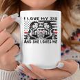 Hermanas Gemelas Gemelas Me Encanta Mi Hermana Y Ella Me Ama Taza de café Regalos divertidos