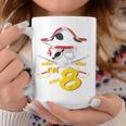 Niños Tengo 8 Cumpleaños Chicos Piratas 8º Cumpleaños Pirata Taza de café Regalos divertidos
