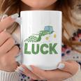Pushing My Luck Tractor St Patrick Day Toddler Boy Men Coffee Mug Personalized Gifts