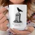 The Raven El Cuervo Poe Usher Lápida Gótico Nevermore Oscuro Taza de café Regalos divertidos