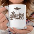 Retro 90S Western Vintage Ufo Cowboy Cat Wild West Kitten Coffee Mug Personalized Gifts