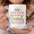 Sister Of The Birthday Princess Themed Family Girl Birthday Coffee Mug Personalized Gifts