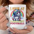 I Suck At Fantasy Football Unicorn Rainbow Loose Football Pink Tassen Lustige Geschenke