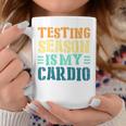 Testing Season Is My Cardio Teacher Testing Graphic Print Coffee Mug Unique Gifts