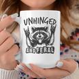 Unhinged And Feral Raccoon Girl Toddler Boy Humor Coffee Mug Personalized Gifts