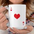 Women's Heart Ass Costume Playing Card Game Poker Skat Carnival Tassen Lustige Geschenke