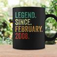 17 Years Old Legend Since February 2008 17Th Birthday Coffee Mug Gifts ideas