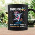 40Th Birthday Woman Man Party Outfit Unicorn Tassen Geschenkideen