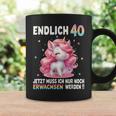 40Th Birthday Woman Party Outfit Unicorn Tassen Geschenkideen