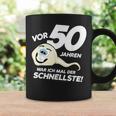 50Th Birthday 50 Years Ago Was Ich Mal Der Fastest Tassen Geschenkideen