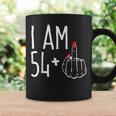 I Am 54 Plus 1 Middle Finger 55Th Women's Birthday Tassen Geschenkideen