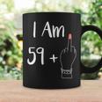 I Am 59 Plus 1 Middle Finger For A 60Th Woman 60 Years Old Tassen Geschenkideen