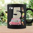 5Th Birthday Crew Ice Cream Truck I'm 5 Bday Ice Cream Party Taza de café Ideas de regalos