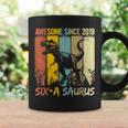 6 Year Old Dinosaur 6Th BirthdayRex Dino Six A Saurus Coffee Mug Gifts ideas