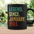 60 Years Old Legend Since January 1965 60Th Birthday Coffee Mug Gifts ideas