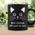 80 Coton 20 Poils De Chat Humour Tasse Idées cadeaux