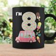 8Th Birthday Crew Ice Cream Truck I'm 8 Bday Ice Cream Party Taza de café Ideas de regalos