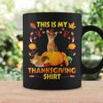 Abyssinian Cat Pumpkin Pie Fruits This Is My Thanksgiving Graphic Print Coffee Mug Gifts ideas