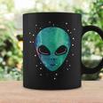 Alien Head Starry Night Sky Fun Tassen Geschenkideen