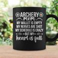 Archery Mom My Heart Is Full Archery Mother Of An Archer Mom Coffee Mug Gifts ideas