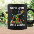 Autism Mom You Will Never Walk-Alone Support Autism Daughter Coffee Mug Gifts ideas